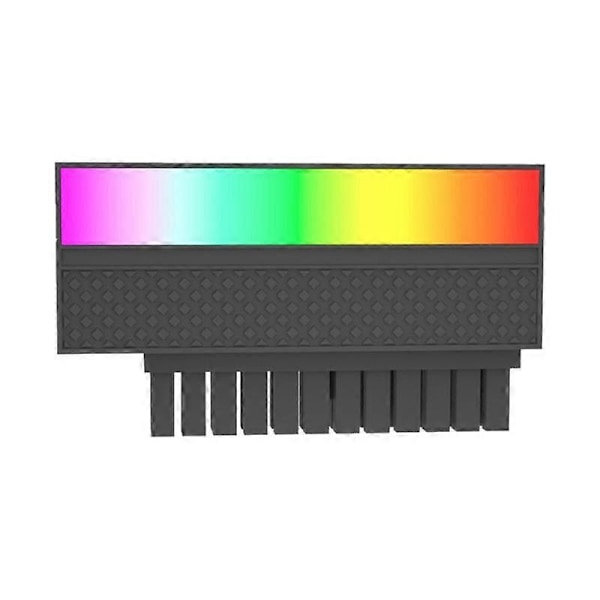 ATX 24-stiftsadapter till 90 grader 5V 3-stifts ARGB Moderkorts strömförsörjningskabel Modulär DIY-montering A