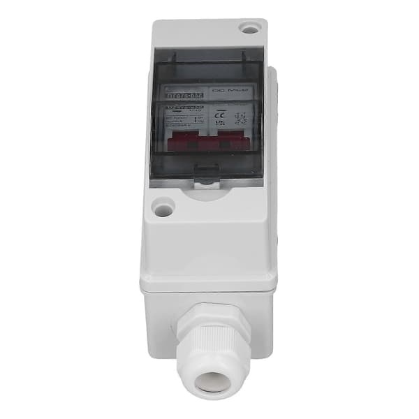 DC Strømbryter 2P 40A IP65 Vanntett 6KA Brytekapasitet DC Isolator Bryter for Solcelleanlegg 1000V YEMAA