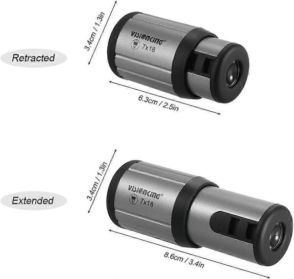 WJTG Mini Kompakt Monokulär HD Fickkikare HD Ultralätt 18 MonokulärJ