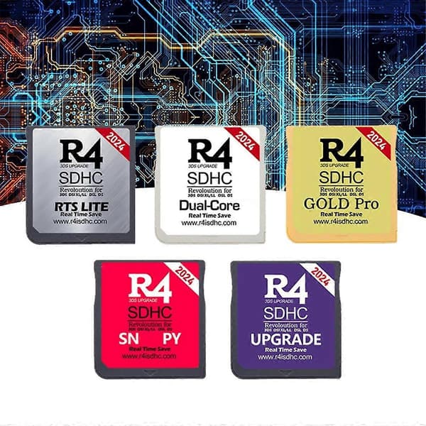 2024 R4 Kort R4 SDHC Adapter Flashkort for DSL XL/LL Secure Digital Minnekort Brennekort C