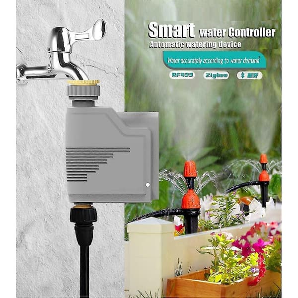 Wifi-rf433 Tuya Wifi Vattningstimer Smart Sprinkler Droppbevattningssystem Vattenflödesmätare Vatte