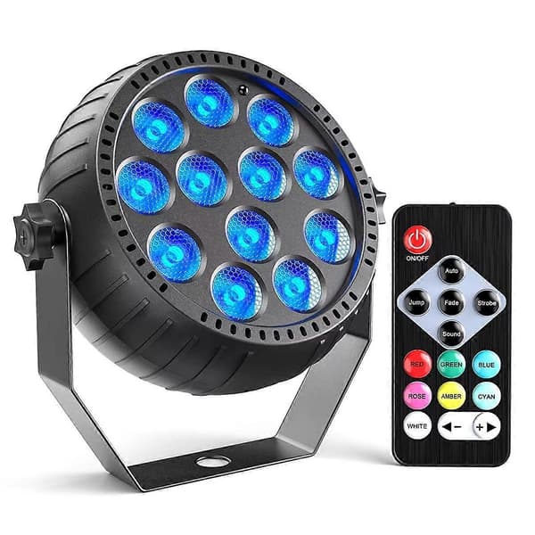 Strobelys Jul, Strobelys Fjernkontroll RGB 10W Trådløs LED Strobelys for Scene Da