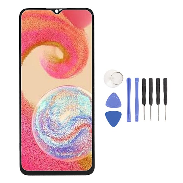 Skjermerstatning LCD-skjerm 6.5in Touch Digitizer Assembly for Samsung Galaxy A04e