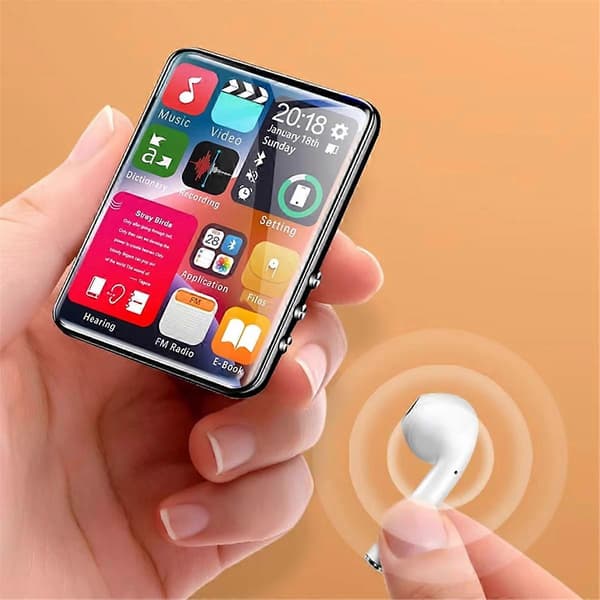 2.4 Tommer Fuld Skærm Touch Mp3 Afspiller med 4GB Hukommelse