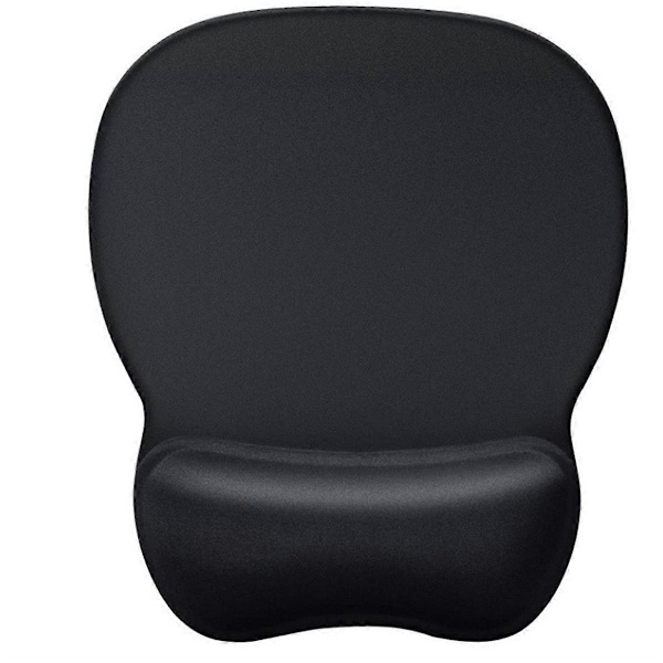 Beskyttende musematte for bærbar PC, svart