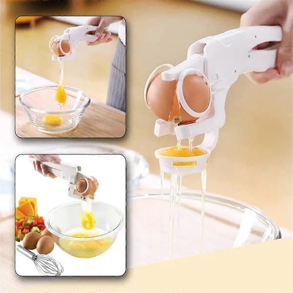 Eggeskalltang Håndholdt Plast Eggvisp Eggseparator Kjøkkenredskap Eggåpner