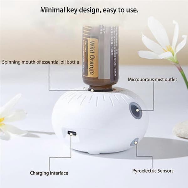 Mini Duftspreder Aromaterapi Maskin Automatisk Induksjon Bærbar Søt for Diffuser USB