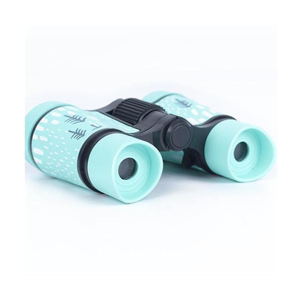 Børneteleskop 4 X 30 farvet gummihåndtag Anti-skrid Børnelegetøjskikkert Gaver udendørs(