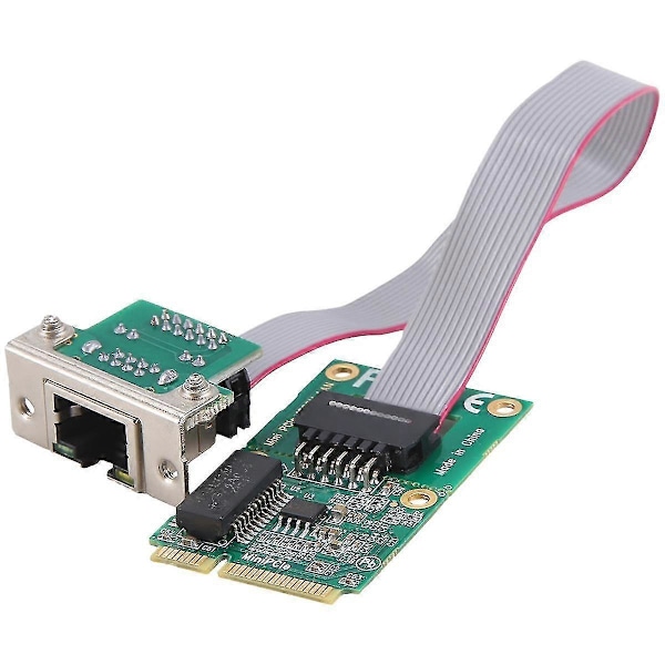 Mini PCI-e Nätverkskort Böjt Stift Gigabit Enport Server Nätverkskort I210at Chip Gbe Ethernet Rj45 Nätverkskort