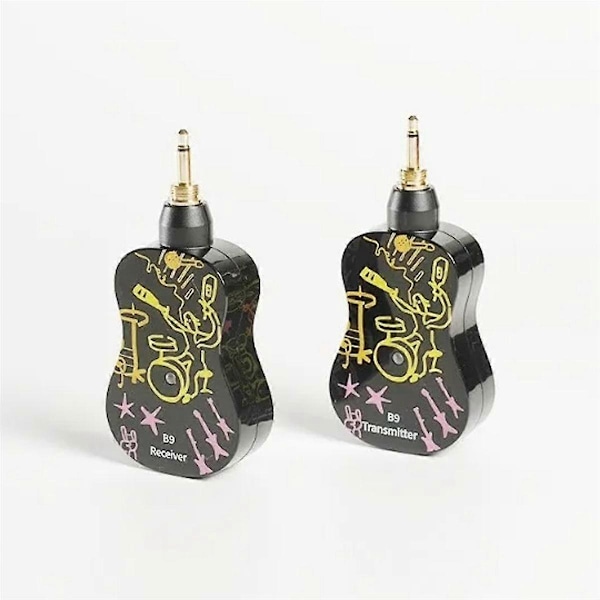 Trådløst Guitar System 2.4Ghz Guitar Pickup Sender Modtager til Elektrisk Guitar Bas Violin
