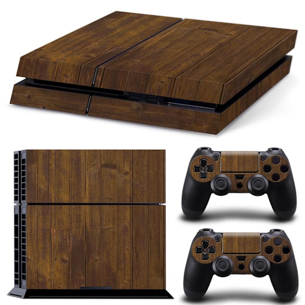Ainutlaatuinen puunsyykuvioinen 3D-peli-tarra-iho PlayStation 4 -konsolille, lahja