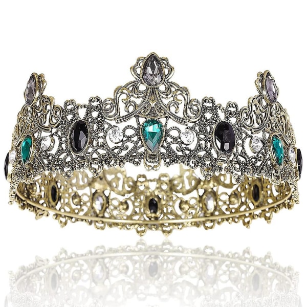 King Crowns For Men Metal, Vintage Full Royal King Crowns