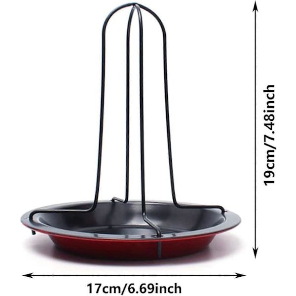 Vertikal Kyllingeholder Rustfrit Stål Non-stick Kyllingeholder Kyllingesteg