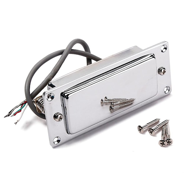 Chrome Silver Mini LP Gitarr Humbucker Pickup Förseglad Musik Reparationsdelar