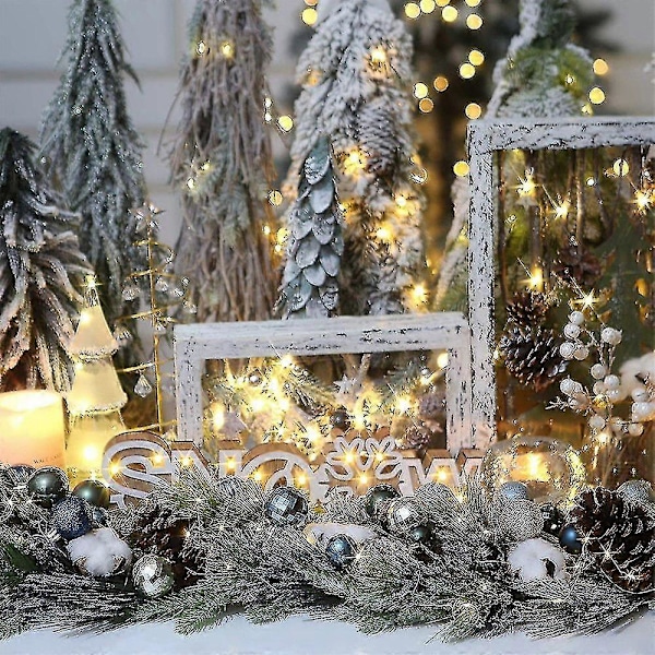 64 stk. Multifunksjonelle Julekuler Julegaver Juletrepynt - blå Gull