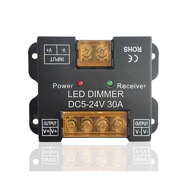 Rf 30a Touch Dc12v Dc24v Enkeltfarget Kontroller Led Dimmer For Led Lys