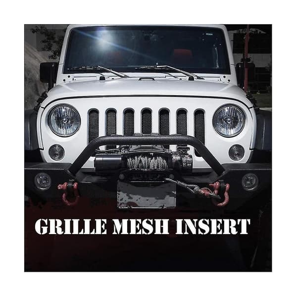 Mesh Indsats Til Wrangler Jk 2007 2008 2009 2010 2011 2012 2013 2014 2015 Front Hood Grill Grille Gr