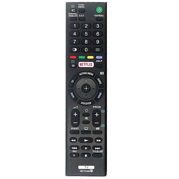 Ny -TX100A Erstattet Fjernkontroll Passer for TV -75X8500C -49X8300C -55X9300C