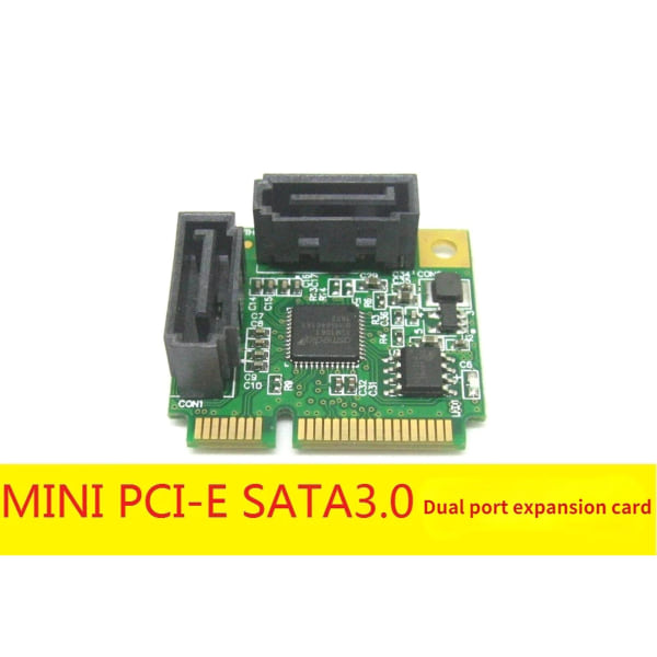 Mini Pcie til Sata3 Adapter Converter Pcie for Express to Dual Sata3.0-utvidelse