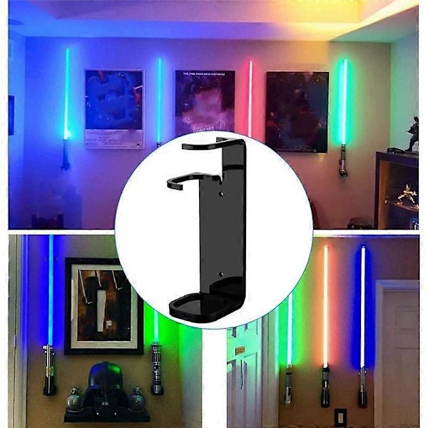 Lysstverdveggfeste Stativ Lysstverd Display Stativ Vegg Holder - Inkluderte Skruer Maskinvare for De Fleste Lysstverd B