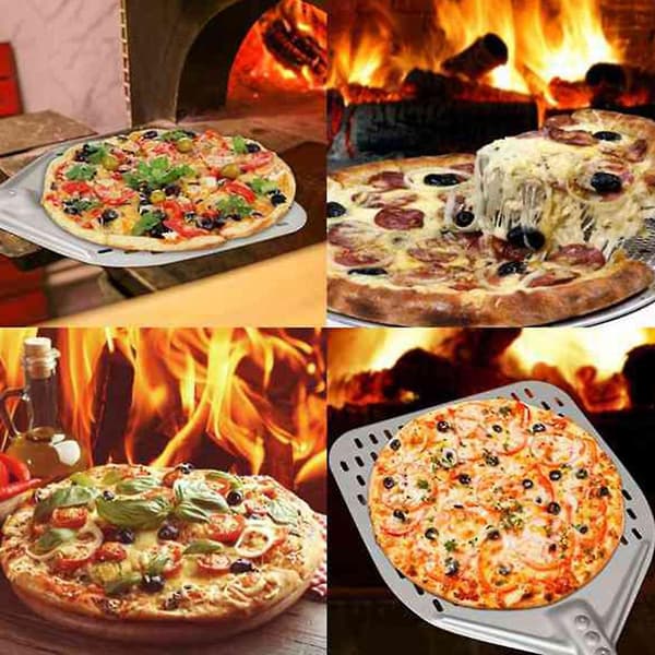 14-Tommer Dural Punching Pizza Spatel Forbinder Pizza Spatel Tyk Vendning og Overførsel af Pizza 1