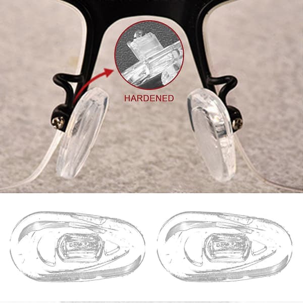 25 Par Silikon Neseputer for Briller Oval Push On