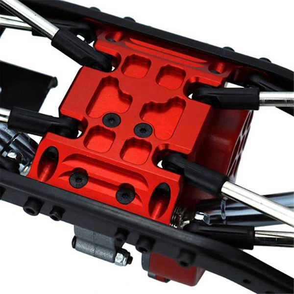Metall Chassi Center Skid Plate Med Skruvar För Axial Scx10 1/10 Rc Spårbil Uppgradering Delar Tillbehör
