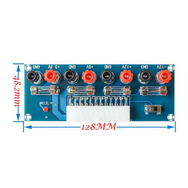 2x 24 Pins Atx Bordcomputer Strømforsynings Breakout Adapter Modul