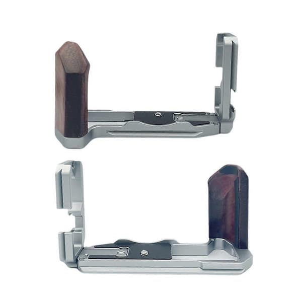 XT5 Justerbar Snabbkopplings L-Platta Fäste Hållare Handgrepp för XT5 Digitalkamera Silver