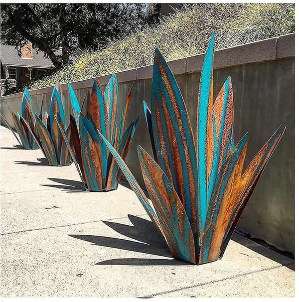 Rustik Metall Agave Växt Heminredning - 2st Tequila Skulptur