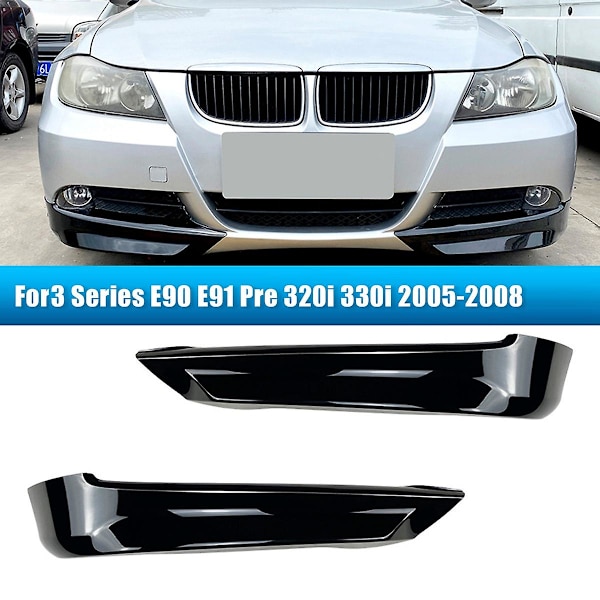 For 3 Series E90 E91 Pre 320i 330i 2005-2008 Frontkofanger Læbe Vinkel Diffuser Splitter Spoiler Prote