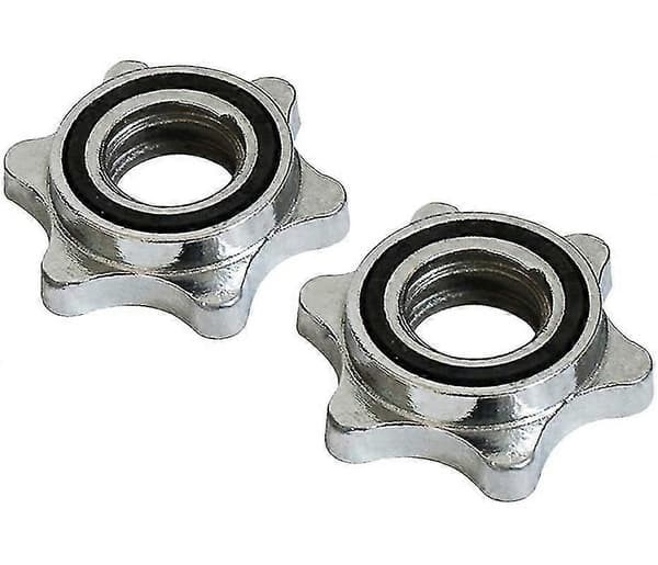 2 Styk Standard Stjernelåse 25 mm til Håndvægtstænger