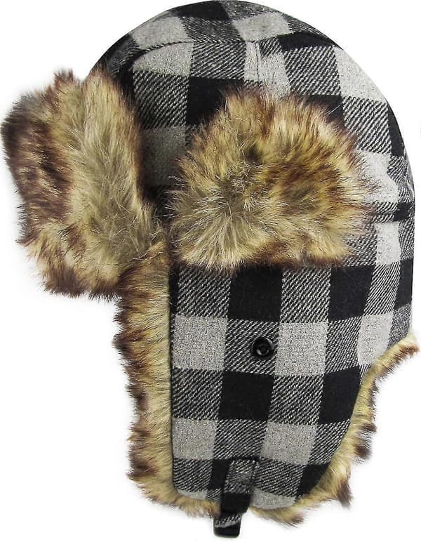 Lumberjack Plaid Aviator Trapper Hat - Koldt Vejr Eskimo Bomber Hat