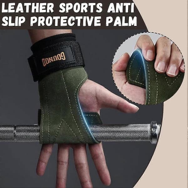 Tyngdlyftningskrok Handleddsremmar Styrkelyft Stöd Handgrepp Gymlindor Handske