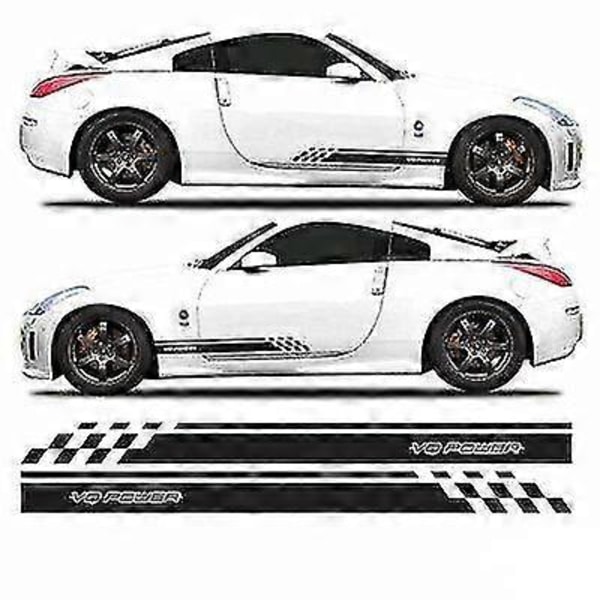 Vq Power Engine JDM Side Stripe passer til Nissan 350Z VQ Vinyl Dekal Sticker Grafik