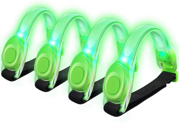 4 stk. LED Armbånd Reflekterende LED Armbånd til Løb og Jogging