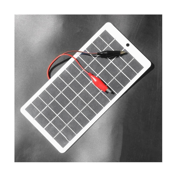5w 12v solpanel polysilikonpaneler utomhus solbatteriladdare Bärbar solpanel för mobil