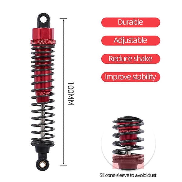 RC 108004(08001) Sort Aluminium 2 stk. Passer til 1/10 Lastbil