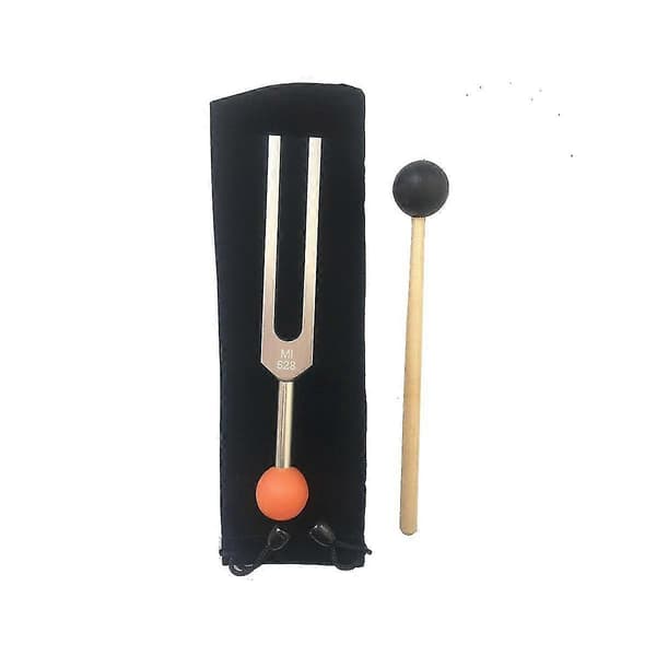 Mi528 Tuning Fork i Aluminiumlegering 528hz med Perlebase til Healing Chakra, Lyd, Stresslindring