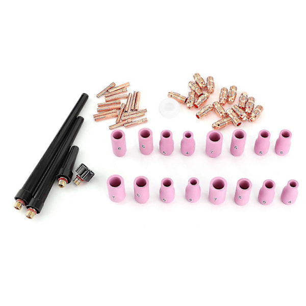 53 stk TIG sveisepistol Keramisk dyse Spennhylse Erstatning Reservedeler for WP9 WP-20 WP25