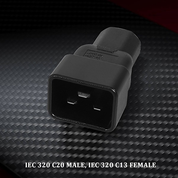 Beige Farve IEC 320 C13 til C20 AC Adapter, IEC 15A til 10A, 16A til 10A AC Konverter, C20 16A til C13 10A