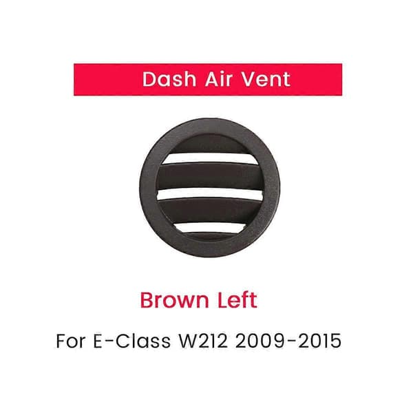 2 ST Brun LH RH Sida Instrumentbräda Luftutsläpp AC Ventilationsgaller Panel Skydd för E-Klass W212 E300 2009-2015