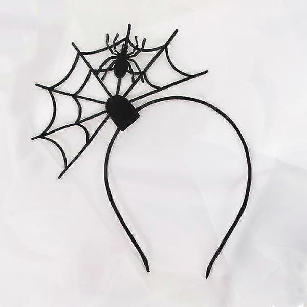 Halloween Edderkoppnett Edderkopp Halloween Party Hodeplagg (svart edderkopp) Yi Banmo