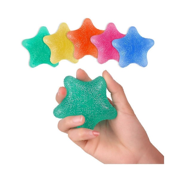 5-uddig Stjärngrepp Boll Handtränare 5-Finger Hot Hand Styrka Elastiskt Grepp