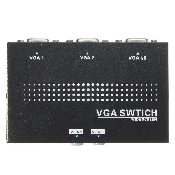 2x 2 In 1 Out Vga Vga 2 Porte A Monitor Två Källor Manuell Switch Splitter