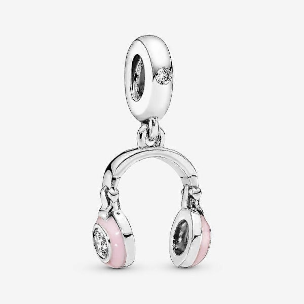 925 Sterlinghopea Charms Helmet Musiikkinuotit Piano Kuuloke Helmi Sopii Pandora Rannekoru Kaulakoru DIY Korut Naisille 6