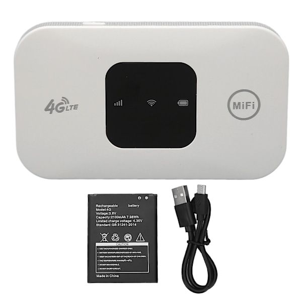 4G WiFi-router 150 Mbps SIM-kortplats 10 enheter stöd 2100mAh batteri 4G LTE USB WiFi-modem för kontor resor hem