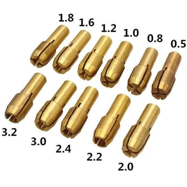 11 stk/sett Mini Drill Collet Chuck Tilbehør for verktøy