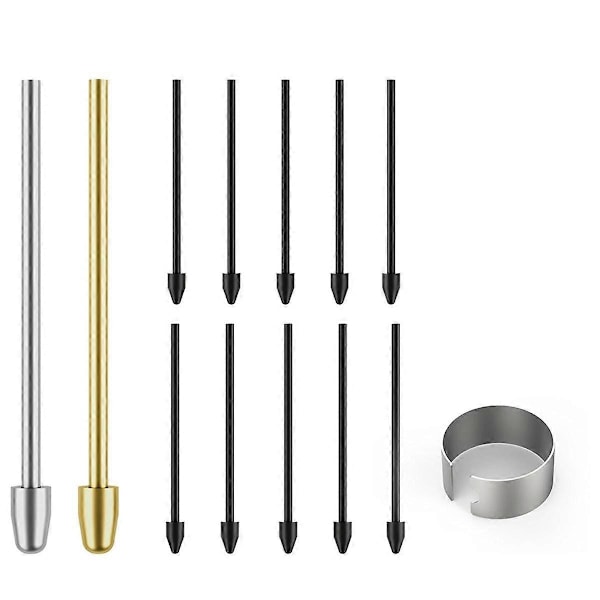 Spidser til reMarkable 2, Metal Spidser til reMarkable Pen, Udskiftningsspids/Nibs Efterfyldning Tilbehør 12 stk