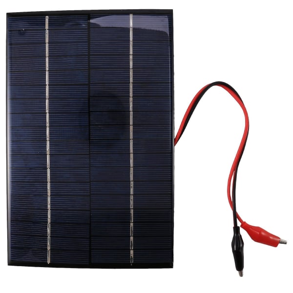 4,2w 18v aurinkokenno monikiteinen aurinkopaneeli + pidike 12v akun lataamiseen 200x130x3mm